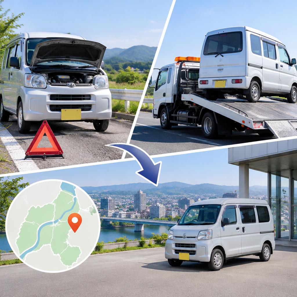 車検切れ・故障・不動車も相談OK。引き取りまで対応